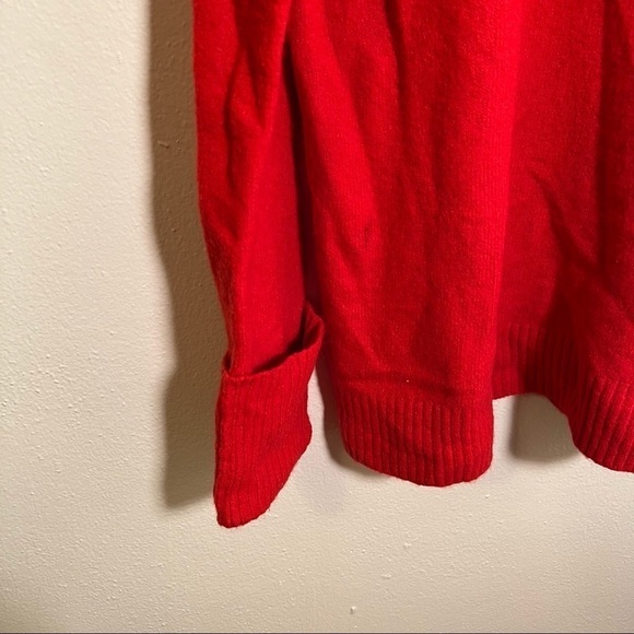 Halogen Chinoise Ribbed Turtleneck Sweater Red - Picture 5 of 10